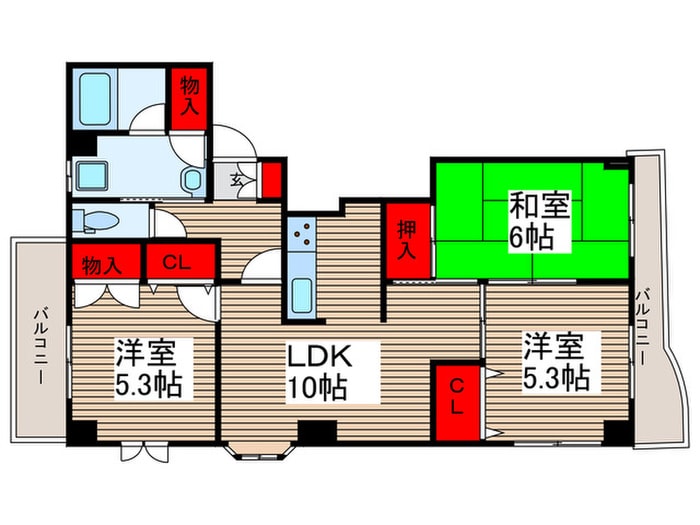 間取り図 メゾンリヴァ－ベル