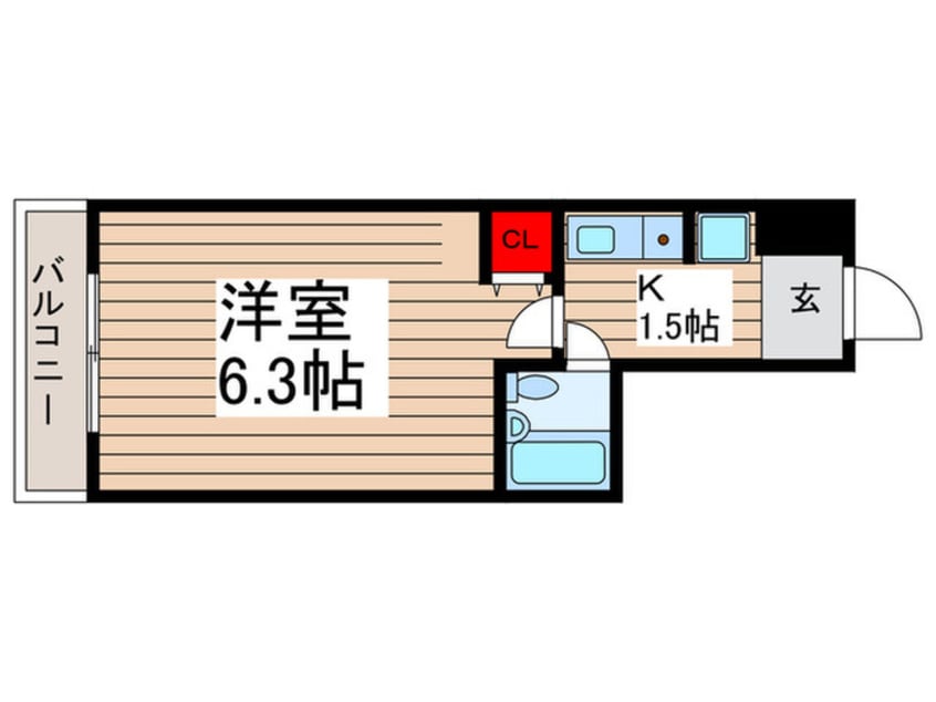 間取図 ＭＥＴＥＯＲＩＴ弐番館