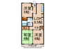 クレインパレス南大泉 3LDKの間取り