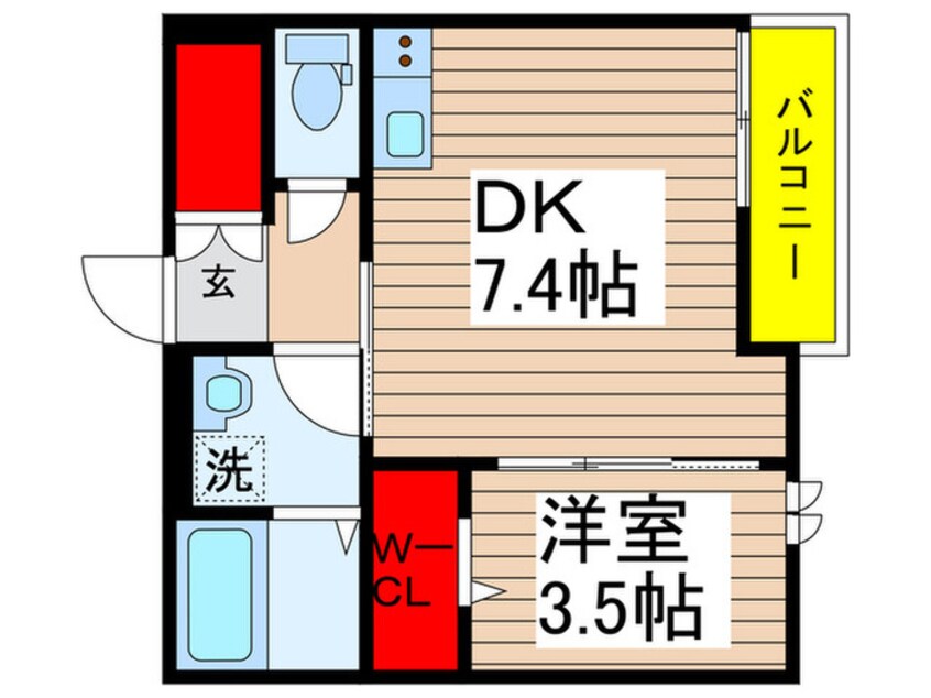 間取図 プランタン村上