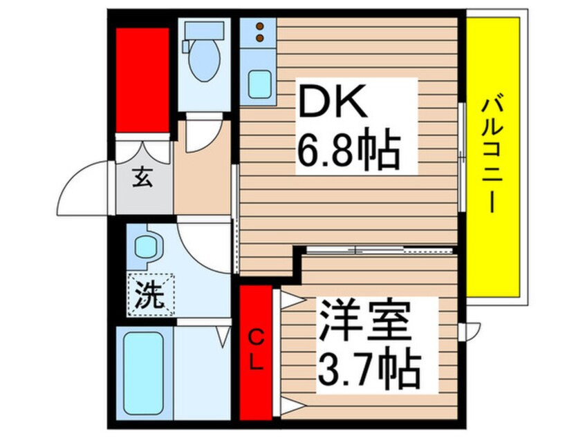 間取図 仮）八千代市村上ｱﾊﾟｰﾄ新築計画