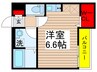 仮）八千代市村上ｱﾊﾟｰﾄ新築計画 1Rの間取り