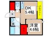 仮）八千代市村上ｱﾊﾟｰﾄ新築計画 1DKの間取り