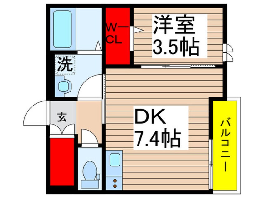 間取図 プランタン村上