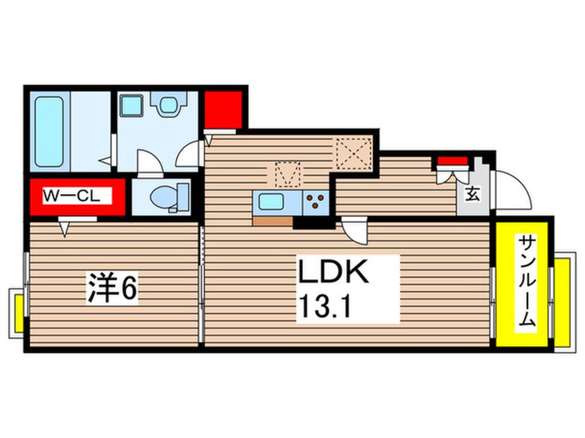 間取図 サンヴェール大芝ⅢA