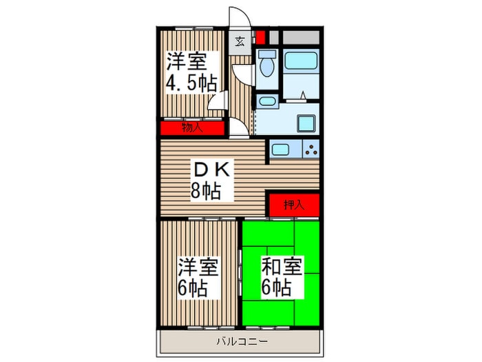 間取り図 Ｔｓ　ｇａｒｄｅｎ蕨Ⅱ