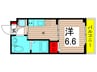 アーバンパーク六町 1Kの間取り