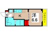 アーバンパーク六町 1Kの間取り