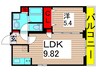 アーバンパーク六町 1LDKの間取り