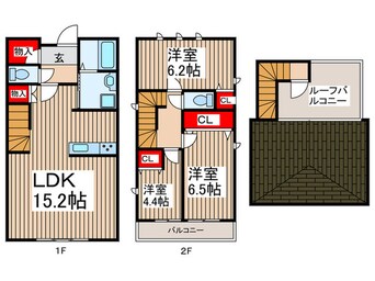 間取図 Ｌｅ．ａｎａ　Ｃ棟