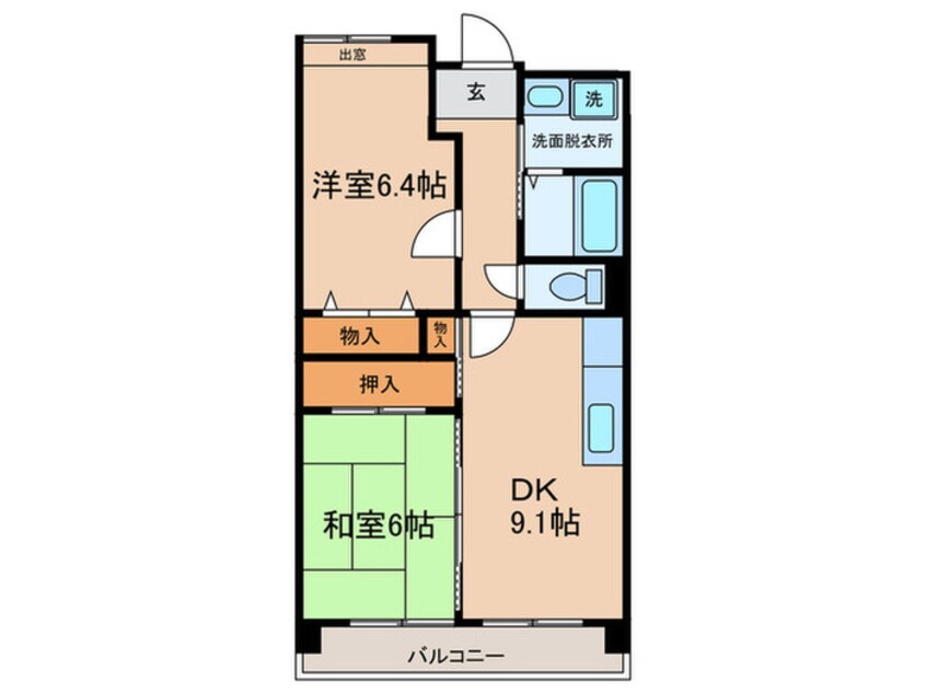 間取図 コ－ポレ－ト武蔵境