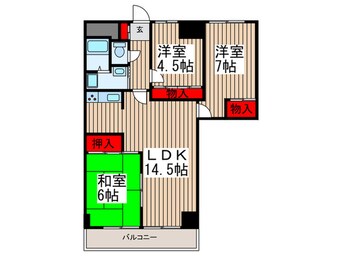間取図 Ｔｓ　ｇａｒｄｅｎ蕨Ⅲ