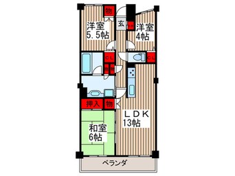 間取図 サンフィール大宮宮原（704）