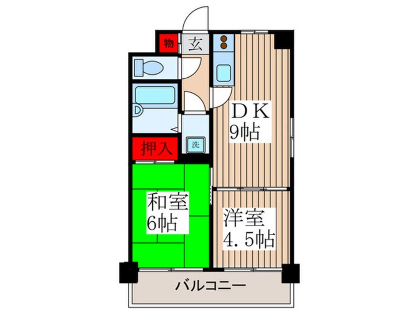 間取図 グランティグル勝どき