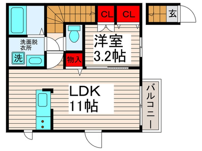 間取り図 ｸﾚｽﾄﾊｳｽ