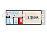 清水マンション 1Kの間取り