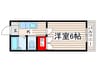 清水マンション 1Kの間取り