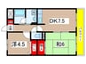 マイコ－ト稲城 2DKの間取り