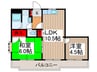 グリ－ンハイツ６ 2LDKの間取り