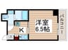 プランタン月島 1Kの間取り