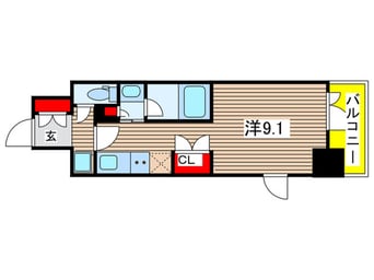間取図 ﾊﾟｰｸｱｸｼｽ東陽町ﾚｼﾞﾃﾞﾝｽ