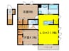 La　mer桜上水Ⅰ 2LDKの間取り
