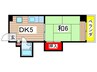 モンプチ 1DKの間取り