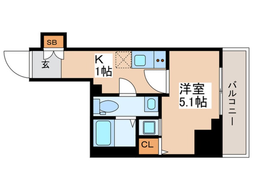 間取図 GENOVIAお花茶屋skygarden(307)