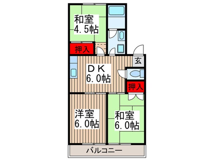 間取り図 メゾンコンフォール Ⅱ