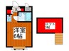 ベルシティ川口 1Rの間取り