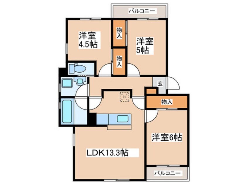 間取図 しあわせ野　４４号棟