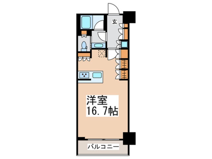 間取図 ｺﾝﾌｫﾘｱ新宿ｲｰｽﾄｻｲﾄﾞﾀﾜｰ