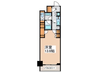 間取図 ｺﾝﾌｫﾘｱ新宿ｲｰｽﾄｻｲﾄﾞﾀﾜｰ