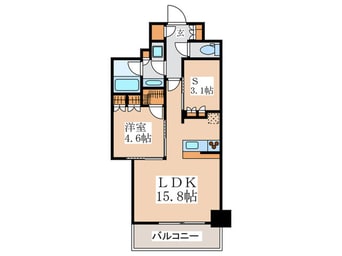 間取図 ｺﾝﾌｫﾘｱ新宿ｲｰｽﾄｻｲﾄﾞﾀﾜｰ