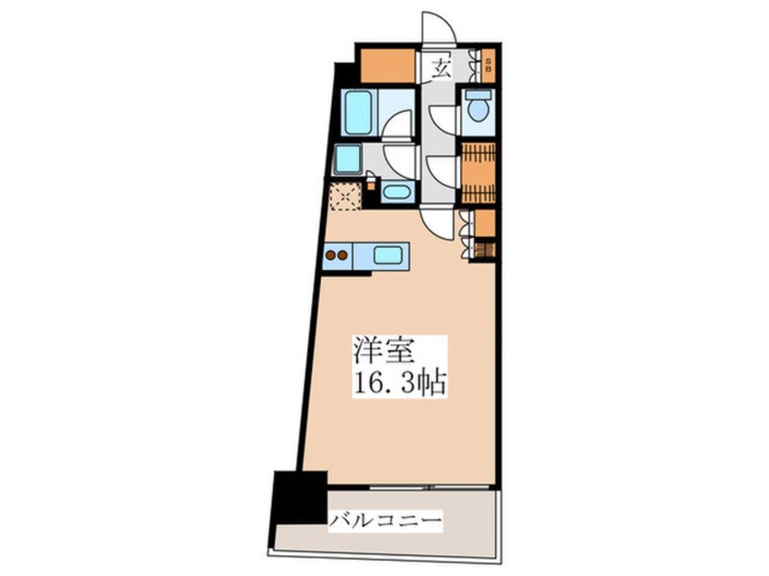 間取図 ｺﾝﾌｫﾘｱ新宿ｲｰｽﾄｻｲﾄﾞﾀﾜｰ