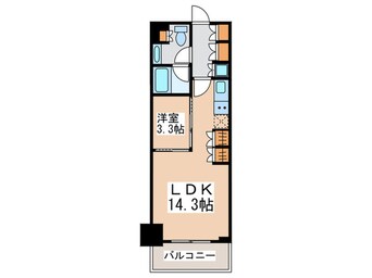 間取図 ｺﾝﾌｫﾘｱ新宿ｲｰｽﾄｻｲﾄﾞﾀﾜｰ