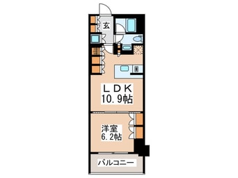 間取図 ｺﾝﾌｫﾘｱ新宿ｲｰｽﾄｻｲﾄﾞﾀﾜｰ