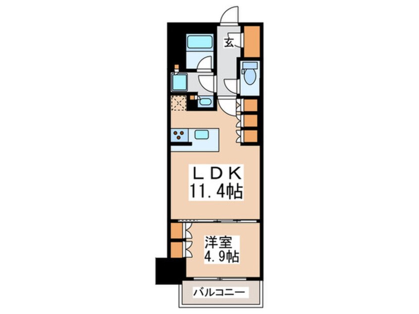 間取図 ｺﾝﾌｫﾘｱ新宿ｲｰｽﾄｻｲﾄﾞﾀﾜｰ