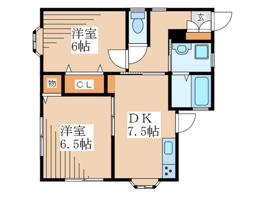 間取図 アスティー前原