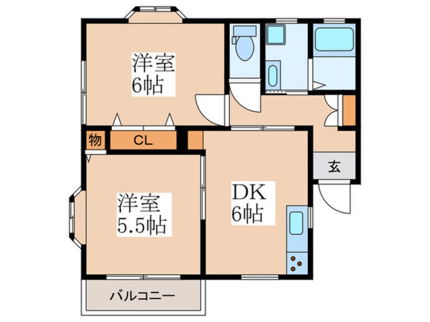 間取図 アスティー前原