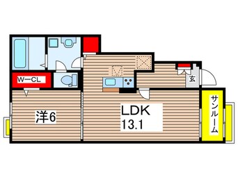 間取図 サンヴェール大芝ⅢB