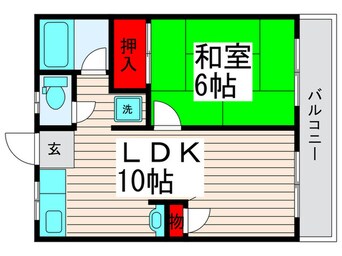 間取図 ハイツクロ－バ－