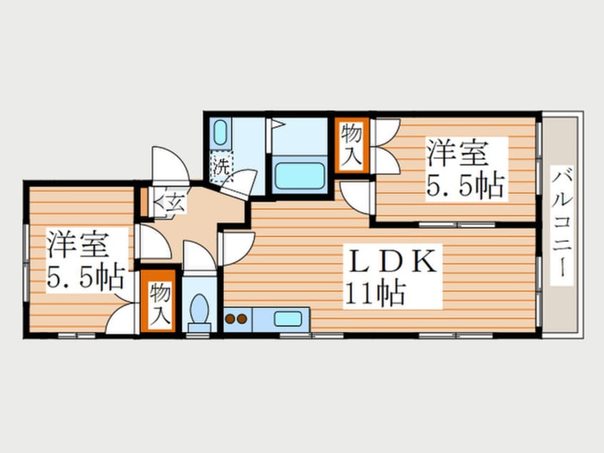 間取図 レスポワ－ル