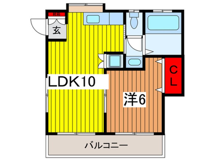 間取図 グリ－ンハイツ福田２号棟