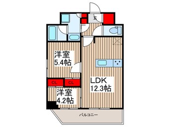 間取図 ﾜﾝﾙｰﾌﾚｼﾞﾃﾞﾝｽ上野御徒町