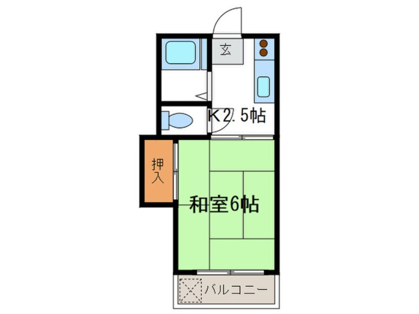 間取図 第五千歳荘