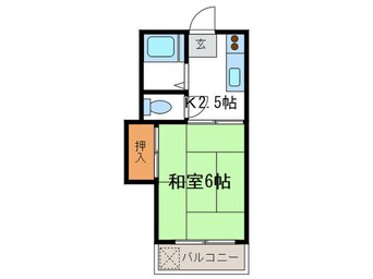 間取図 第五千歳荘