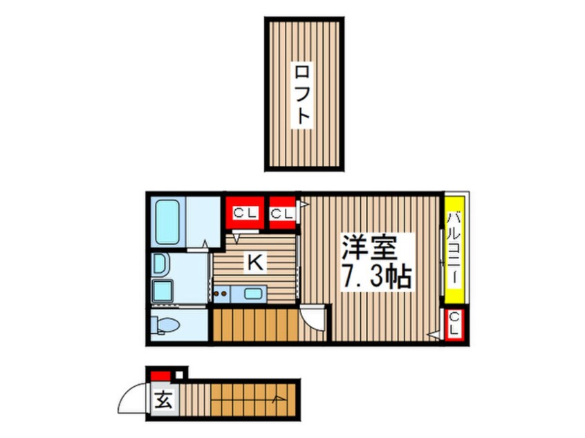 間取図 フラットテラス