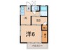 渡辺荘 1SKの間取り