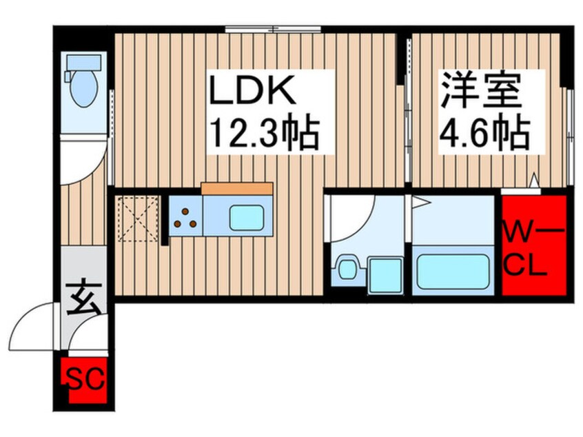 間取図 ルリアン保木間